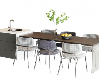 Modern Dining Table And Chairs-ID:420813082