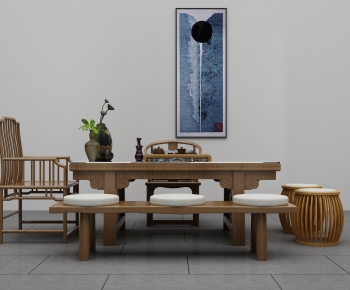 New Chinese Style Tea Tables And Chairs-ID:762120013