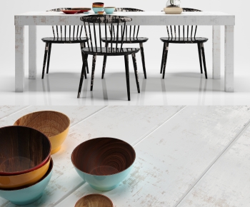 Nordic Style Dining Table And Chairs-ID:446404939