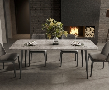 Modern Dining Table And Chairs-ID:126250986