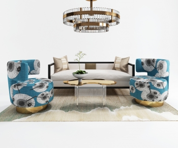New Chinese Style Sofa Combination-ID:449795967
