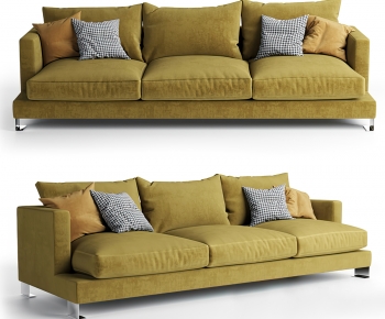 Modern Three-seat Sofa-ID:372404107