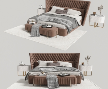 French Style Double Bed-ID:544281014