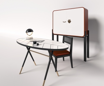 Modern Computer Desk And Chair-ID:961237912