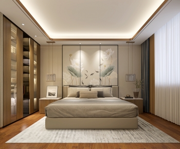 New Chinese Style Bedroom-ID:552301883