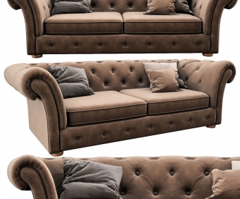 Simple European Style A Sofa For Two-ID:503736974