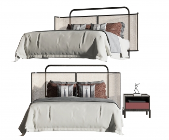 New Chinese Style Double Bed-ID:306209095