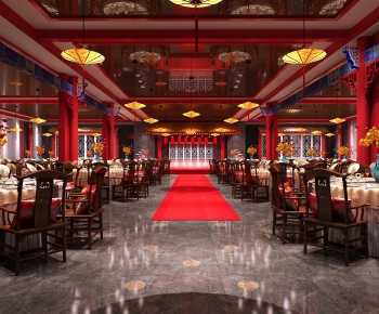New Chinese Style Banquet Hall-ID:684911013