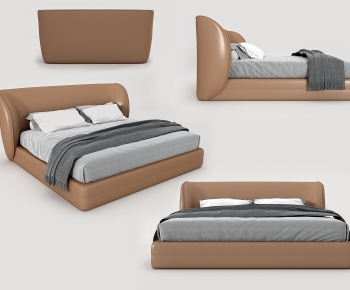 Modern Double Bed-ID:858160029