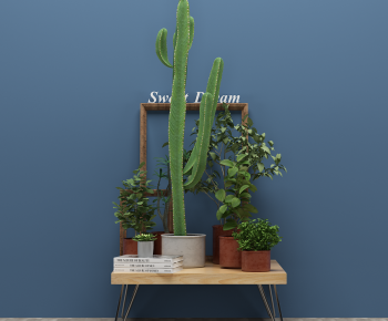 Modern Potted Green Plant-ID:445483929