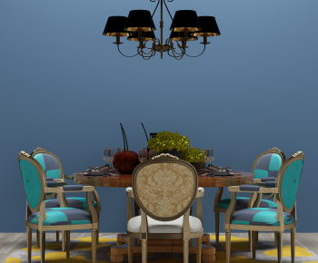Simple European Style Dining Table And Chairs-ID:468627934