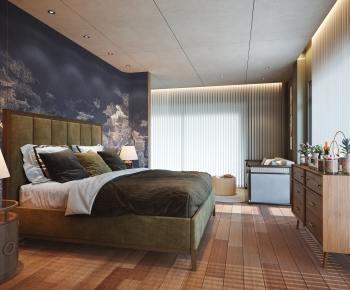New Chinese Style Bedroom-ID:500013118