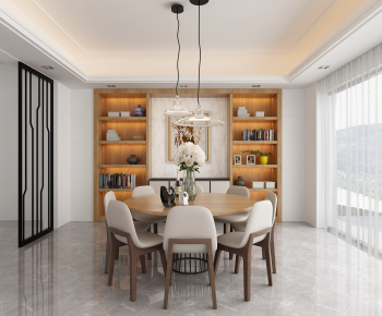 Modern Nordic Style Dining Room-ID:779829031