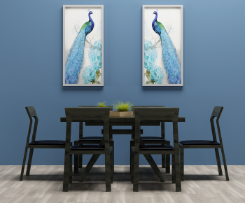Modern Dining Table And Chairs-ID:497927909