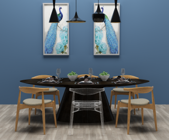 Modern Dining Table And Chairs-ID:509443047