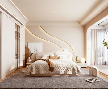Wabi-sabi Style Bedroom-ID:867206101