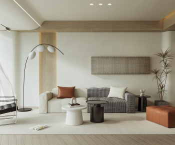 Modern Wabi-sabi Style A Living Room-ID:792291265