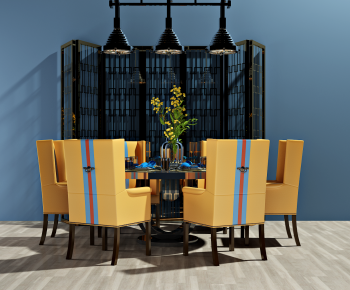 Nordic Style Dining Table And Chairs-ID:484853038