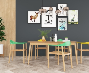 Modern Dining Table And Chairs-ID:617873912