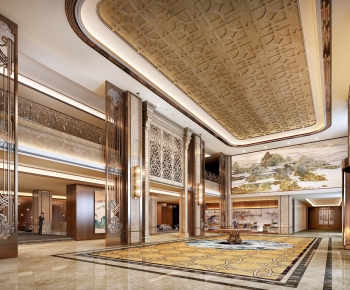 New Chinese Style Lobby Hall-ID:434798007
