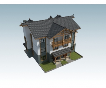 Chinese Style Villa Appearance-ID:519165049