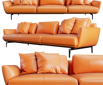 Modern Three-seat Sofa-ID:963044881