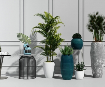Modern Potted Green Plant-ID:391647108