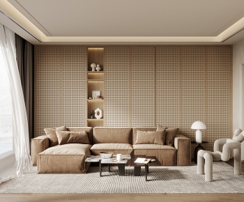 Wabi-sabi Style A Living Room-ID:438374048