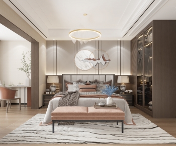 New Chinese Style Bedroom-ID:139312035