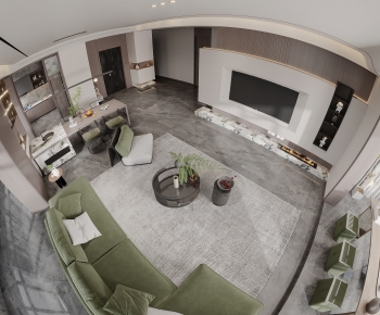 Modern A Living Room-ID:515499114