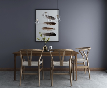 Modern Dining Table And Chairs-ID:605407959