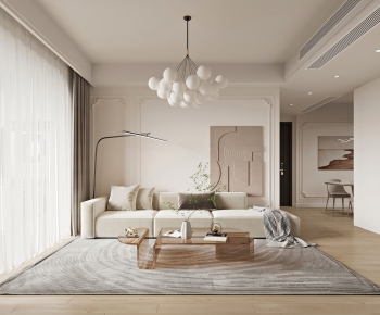 Wabi-sabi Style A Living Room-ID:703407052