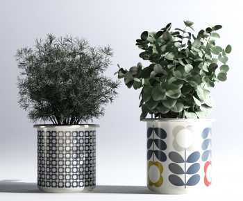 Modern Potted Green Plant-ID:987782967