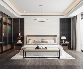 New Chinese Style Bedroom-ID:262610957