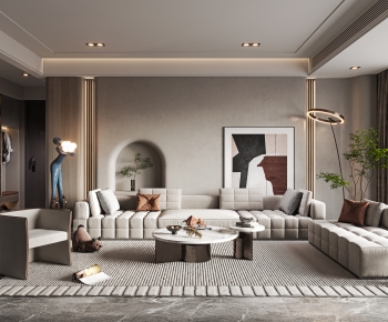 Wabi-sabi Style A Living Room-ID:608788017