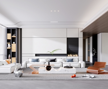 Modern A Living Room-ID:302571063