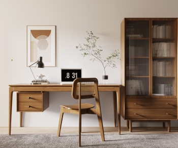 Nordic Style Computer Desk And Chair-ID:744256027