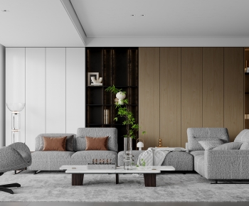 Modern A Living Room-ID:417726042