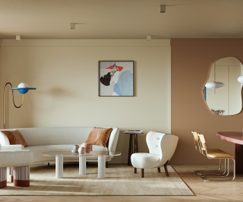Wabi-sabi Style A Living Room-ID:650434973