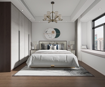 New Chinese Style Bedroom-ID:245013006
