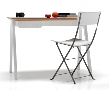 Modern Computer Desk And Chair-ID:128413925