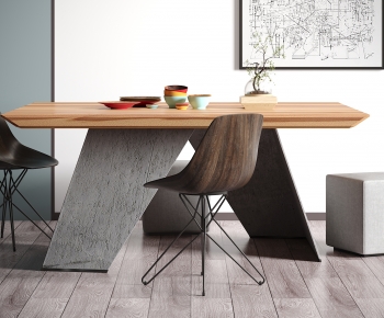 Modern Dining Table And Chairs-ID:705379011