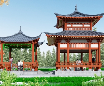 Chinese Style Ancient Architectural Buildings-ID:250945097