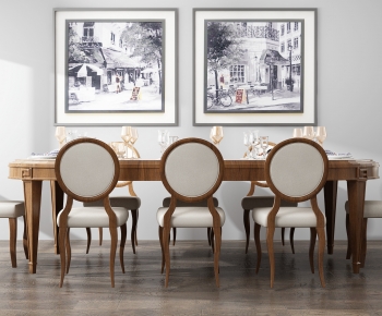 American Style Dining Table And Chairs-ID:766886007