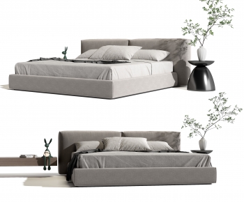 Modern Double Bed-ID:298592098