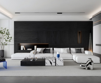 Modern A Living Room-ID:704571014
