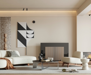 Wabi-sabi Style A Living Room-ID:736602075