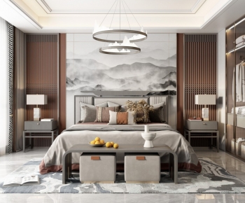 New Chinese Style Bedroom-ID:985157011