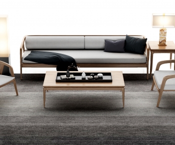 New Chinese Style Sofa Combination-ID:559529071