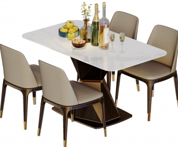 Modern Dining Table And Chairs-ID:852787028